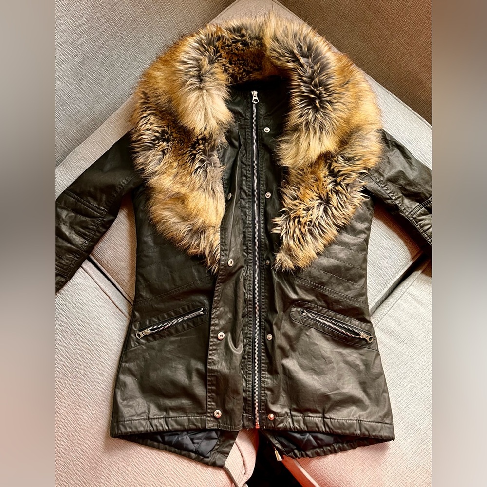 River Island faux-fur jacket